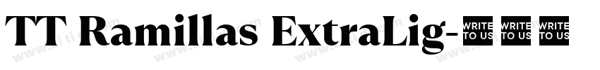 TT Ramillas ExtraLig字体转换